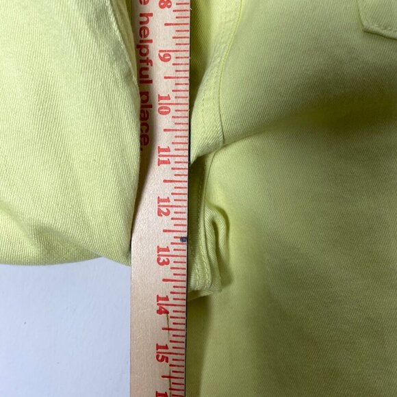 Platinum Chico"s Jeans Women's 3 Ankle Yellow Embroidered Stylish Unique Cowboy‎ - Picture 6 of 12